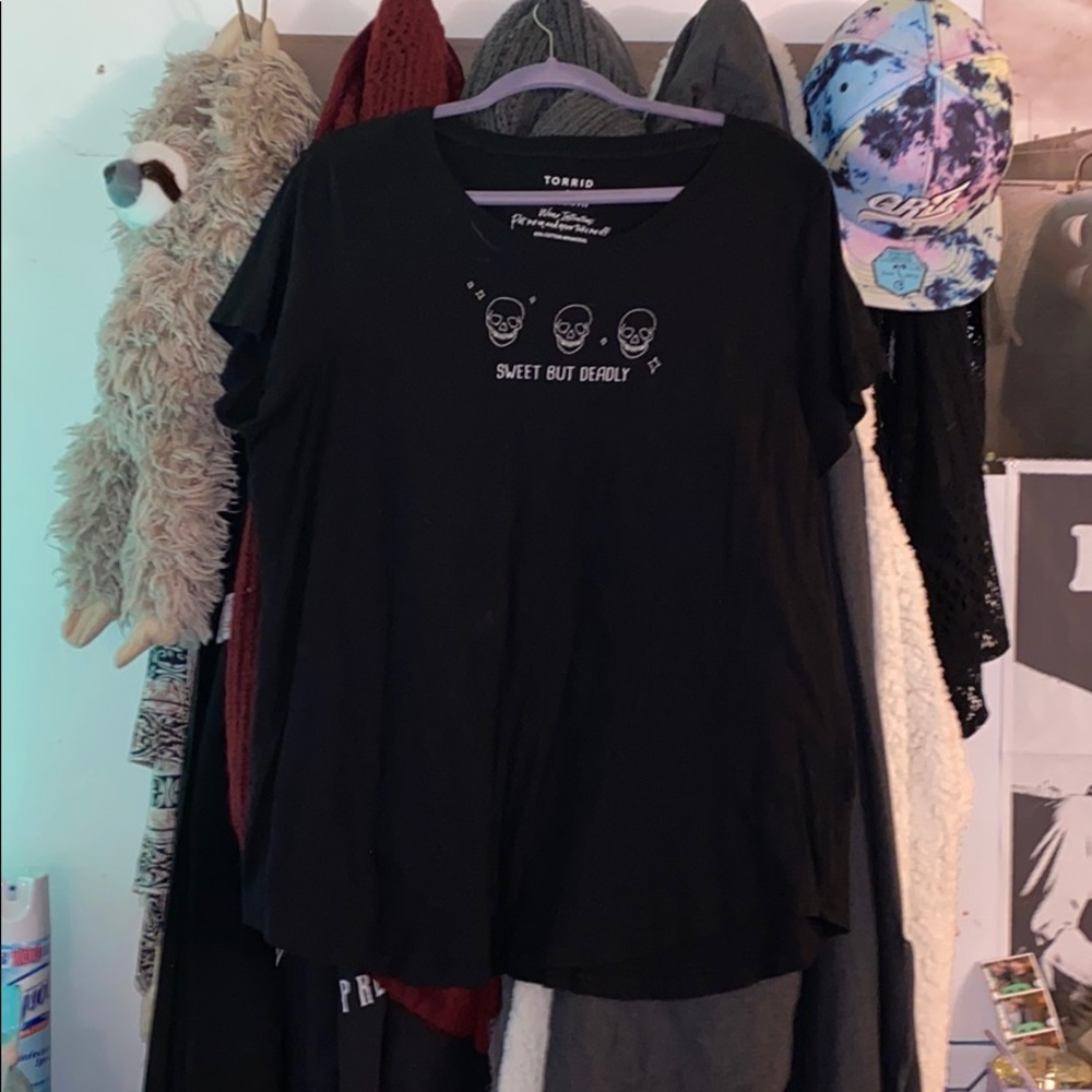 “Sweet but deadly” Torrid shirt